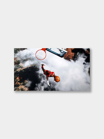 Michael Jordan "Above The Limits" Basketball Canvas Wall Art