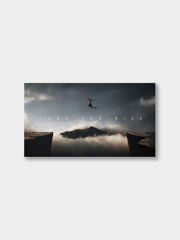 “Take the Risk” – Leap of Faith Canvas