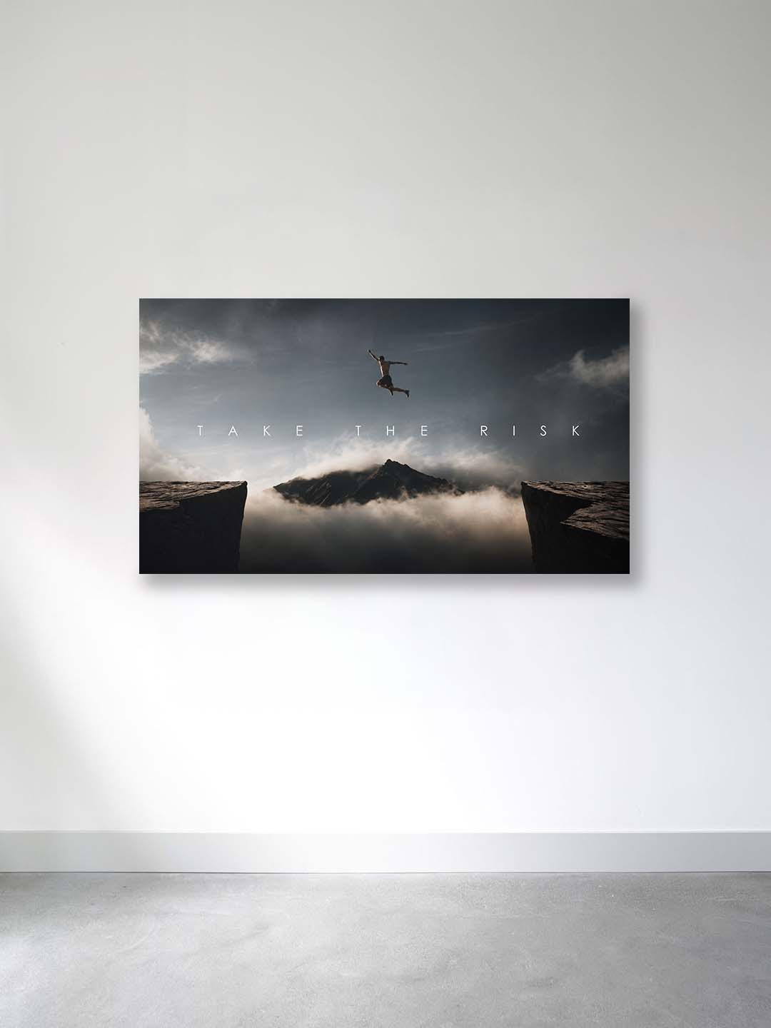 “Take the Risk” – Leap of Faith Canvas