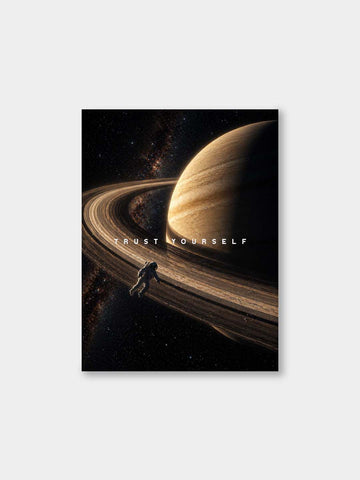 “Trust Yourself” – Cosmic Confidence Canvas
