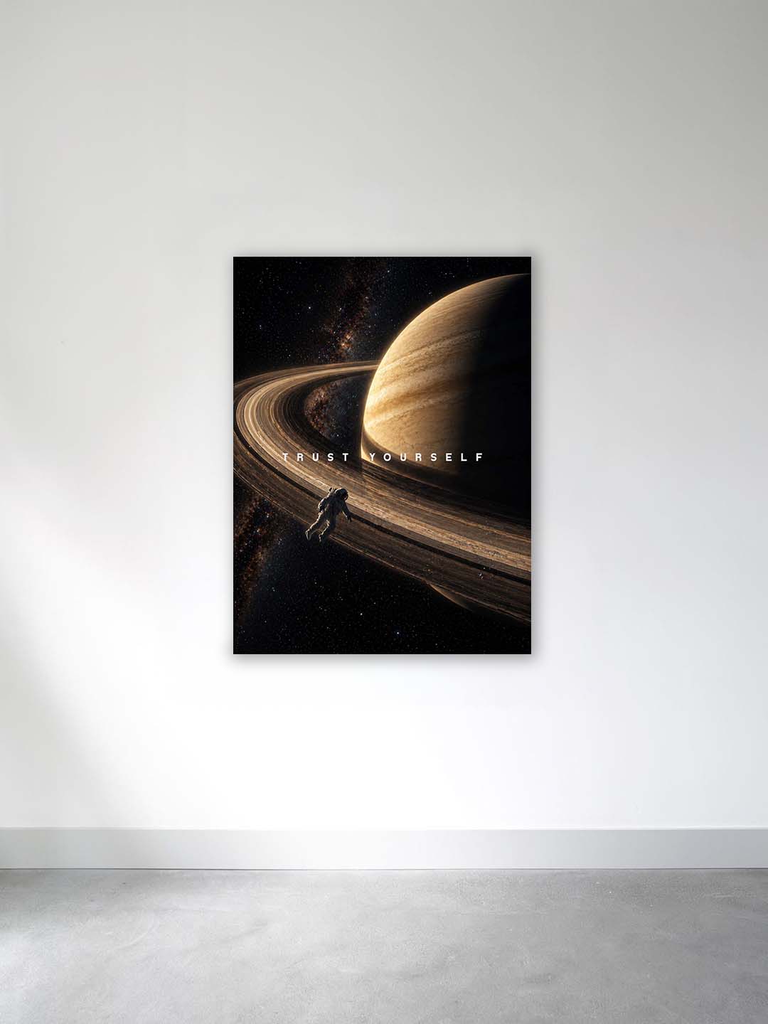 “Trust Yourself” – Cosmic Confidence Canvas