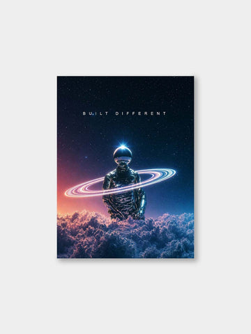 “Built Different” – Cosmic Identity Canvas