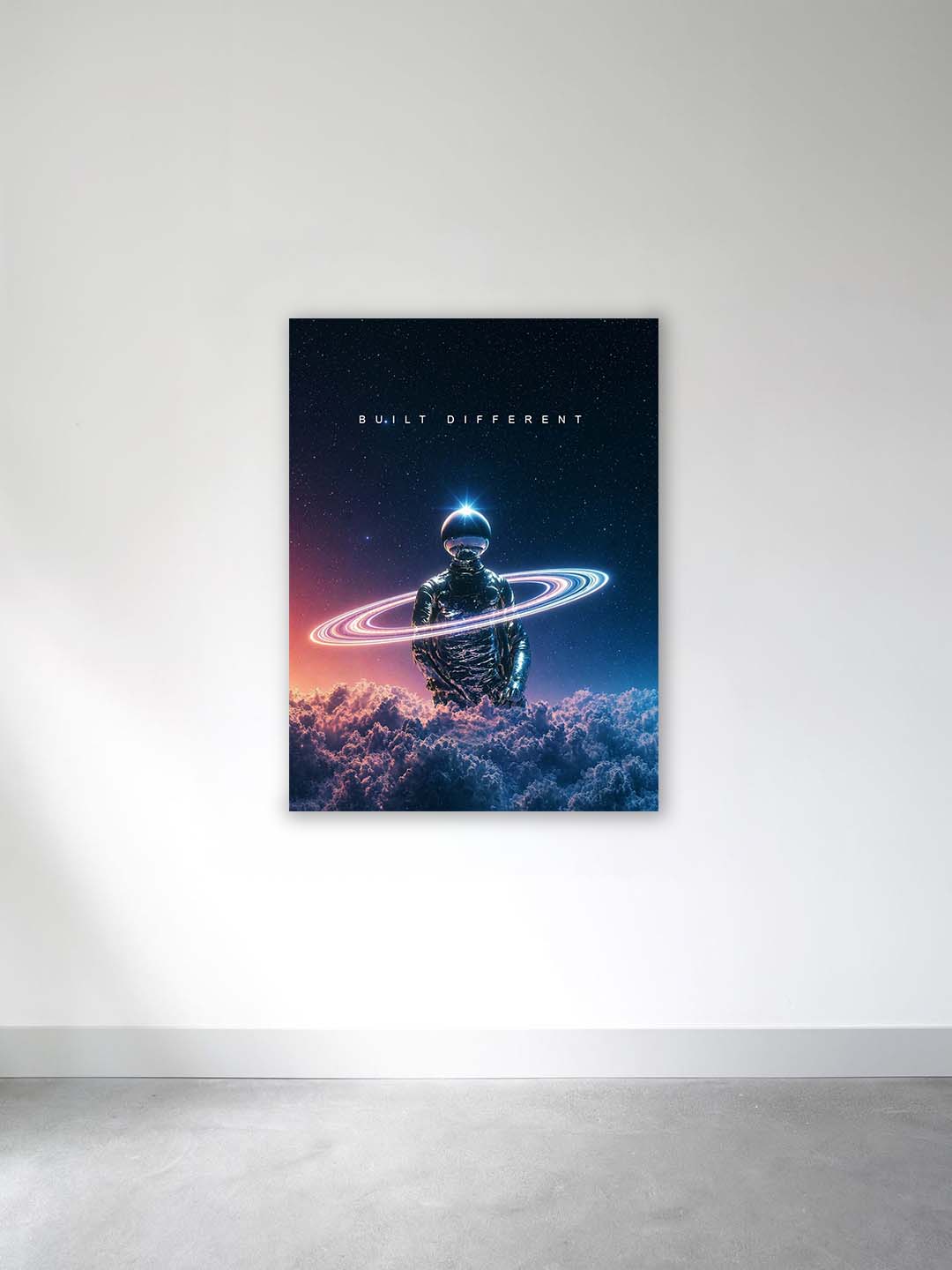 “Built Different” – Cosmic Identity Canvas