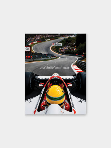 Ayrton Senna What's Behind Doesn't Matter Canvas Wall Art – Formula 1 Legend Poster