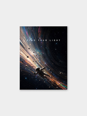 “Find Your Light” – Cosmic Journey Canvas