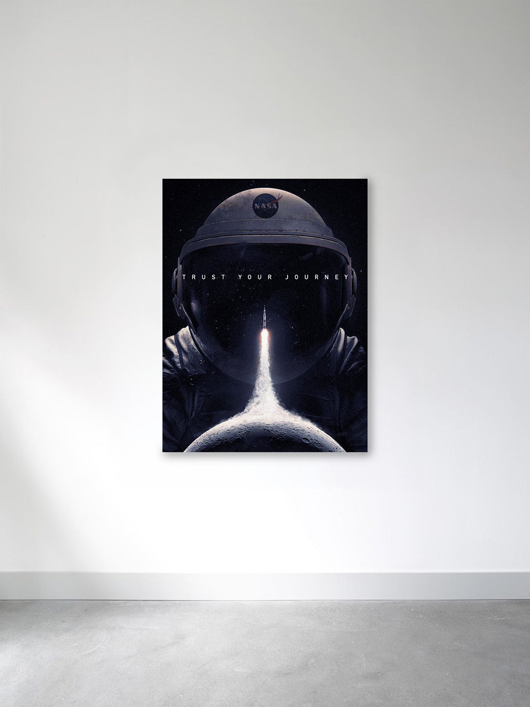 “Trust Your Journey” – Cosmic Ascent Canvas