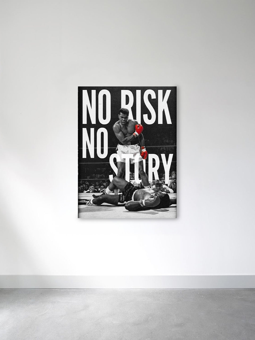 “No Risk No Story” – Boxing Champion Canvas