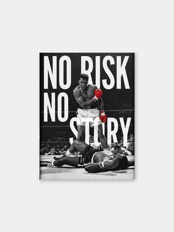“No Risk No Story” – Boxing Champion Canvas