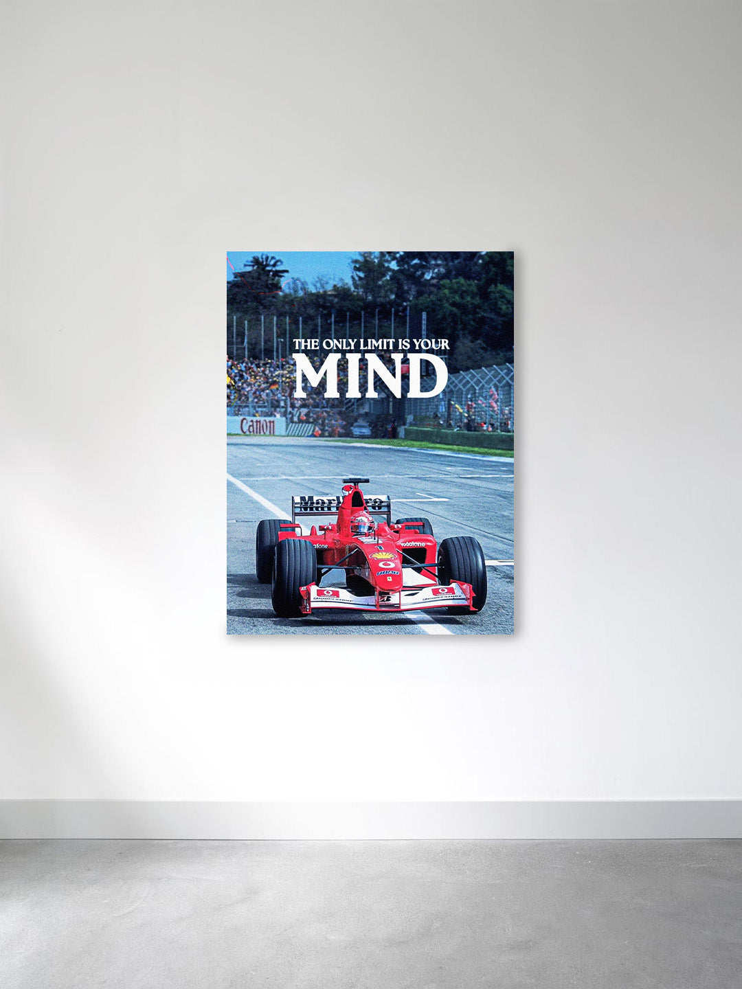 “The Only Limit Is Your Mind” – Formula Racing Motivation Canvas