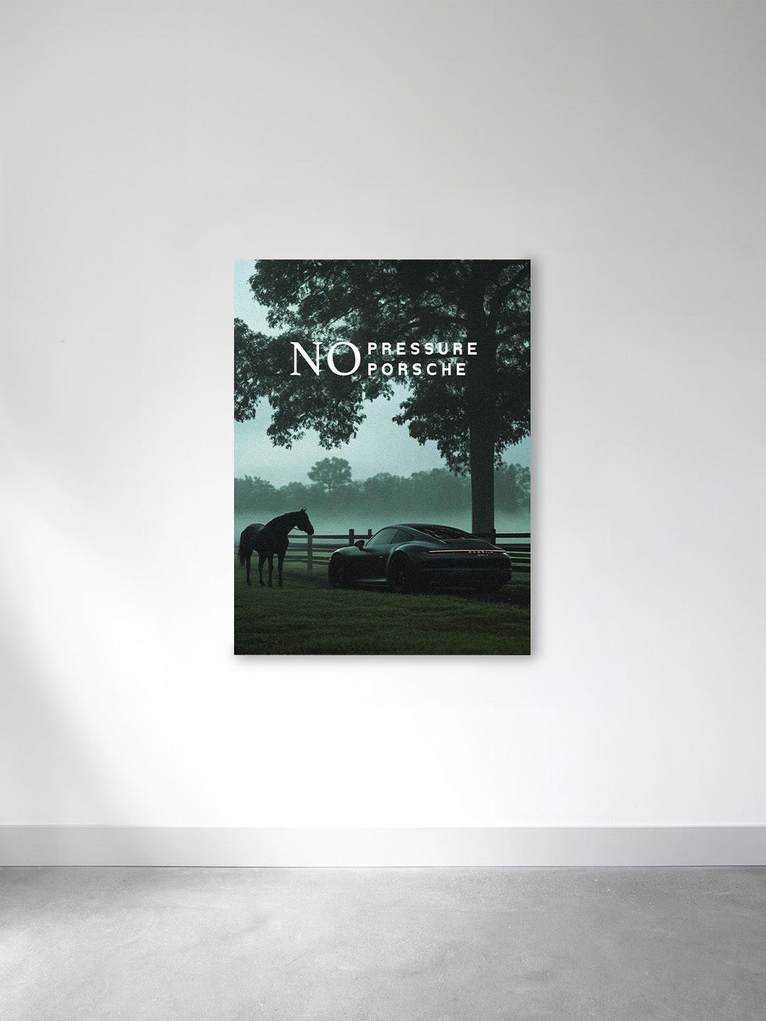 “No Pressure Porsche” – Luxury Calm Drive Canvas