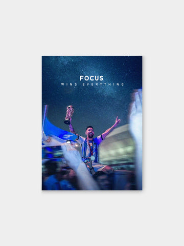 “Focus Wins Everything” – Champion Victory Canvas