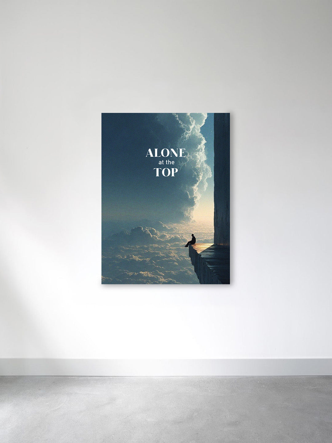 “Alone At The Top” – Skybound Ambition Canvas