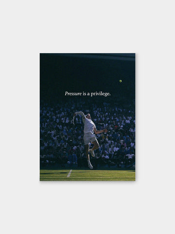 “Pressure Is A Privilege” – Tennis Champion Canvas