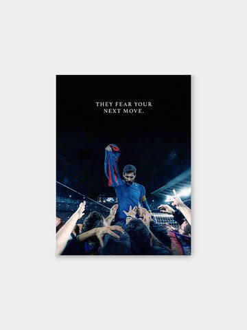 “They Fear Your Next Move” – Elite Football Motivation Canvas