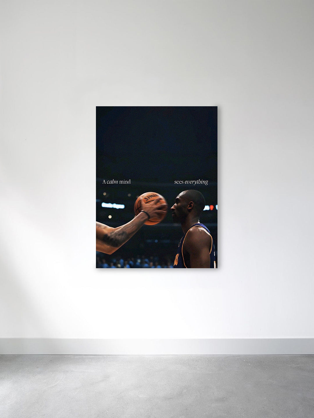 “A Calm Mind Sees Everything” – Mamba Mentality Canvas