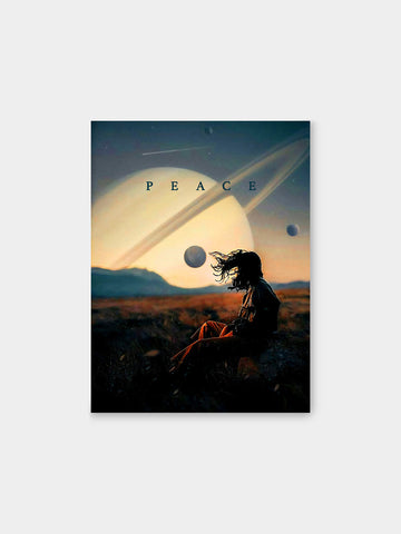 “Peace” – Cosmic Serenity Canvas