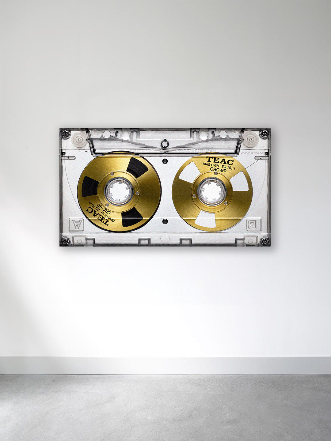 “Golden Rewind” – Vintage Cassette Retro Music Wall Art