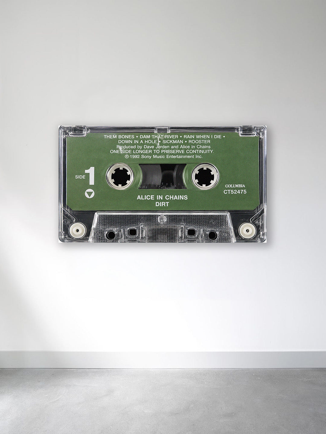 “Grunge Tape Vol. 1” – Vintage Rock Cassette Wall Art