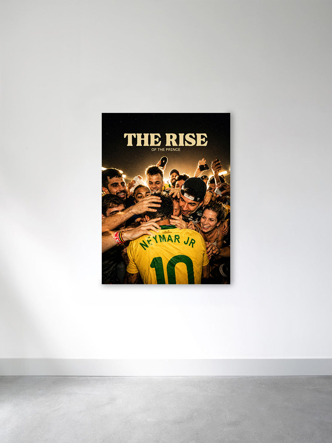 Neymar  The Rise of the Prince Canvas Print – Brazil Football Legend Wall Art