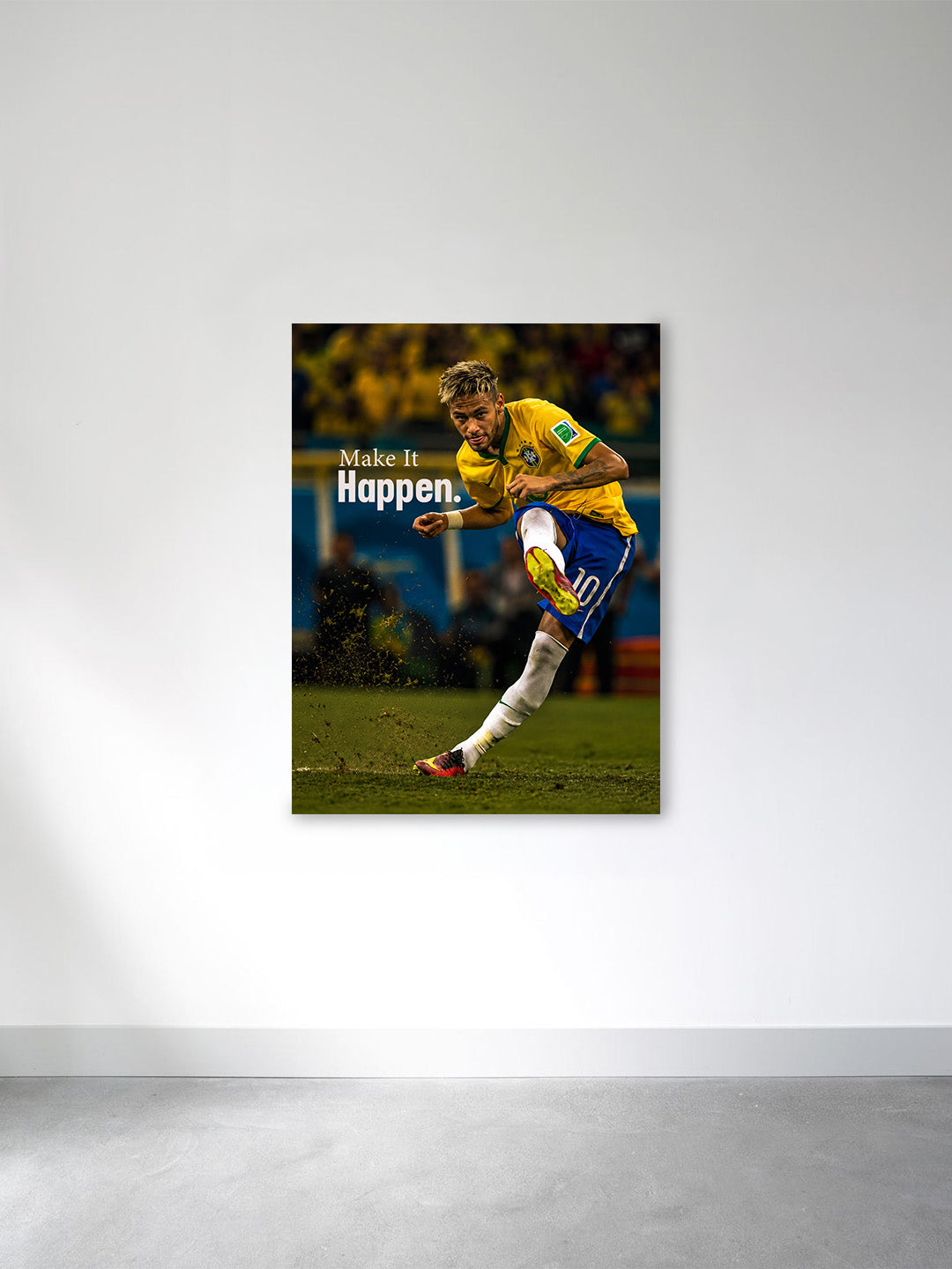Neymar  Make It Happen Canvas Wall Art | Brazil Football