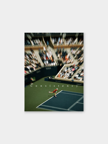 Consistency Canvas Print – Motivational Tennis Wall Art