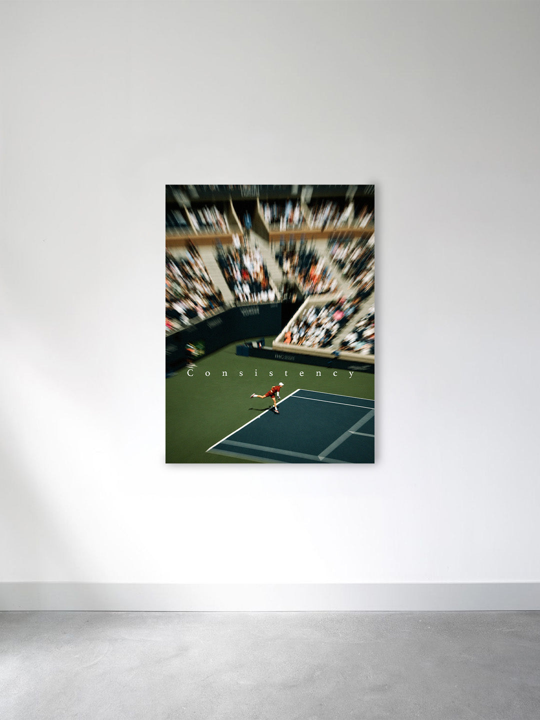 Consistency Canvas Print – Motivational Tennis Wall Art